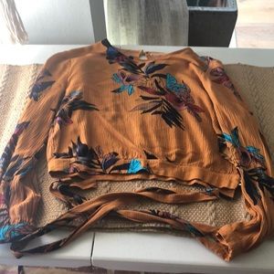 Yellow with detailing and long sleeves